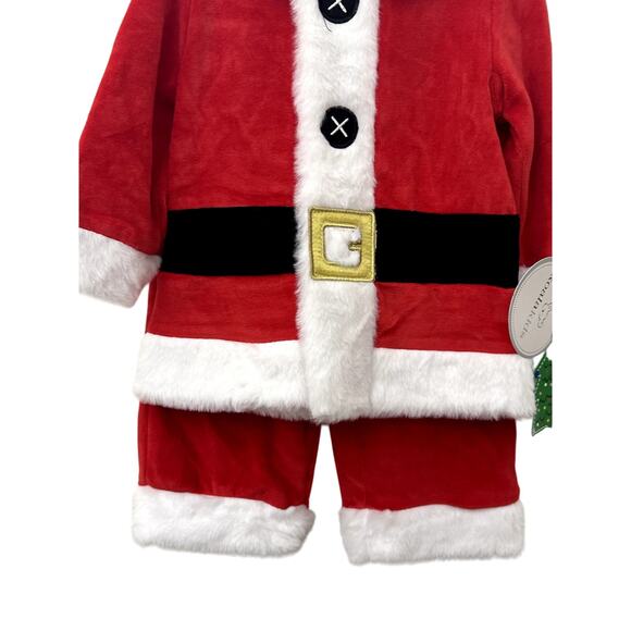 Koala Kids Santa Outfit Long-Sleeve Top Bottoms & Hat Multicolor 6-9 Months NWT - Picture 3 of 7